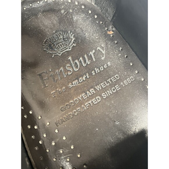 Finsbury Kennex Men’s Black Leather dress loafers Size 9 Goodyear Welted - Picture 9 of 10